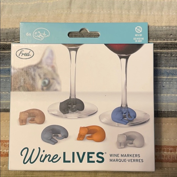 Other - 💕 Cat Wine Glass Markers